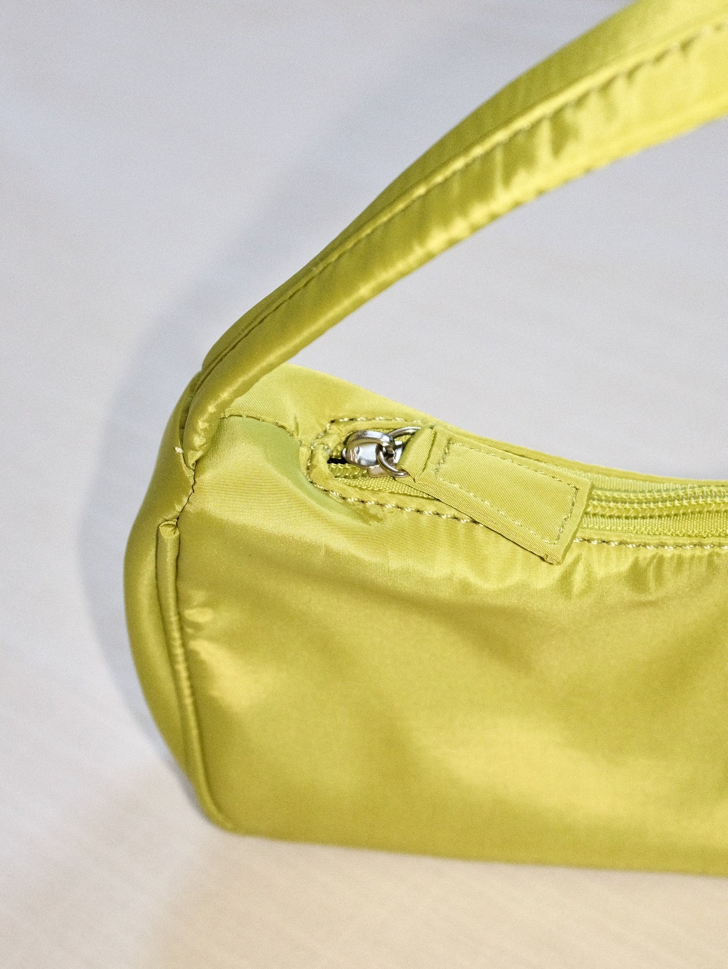 Chartreuse Nylon Purse