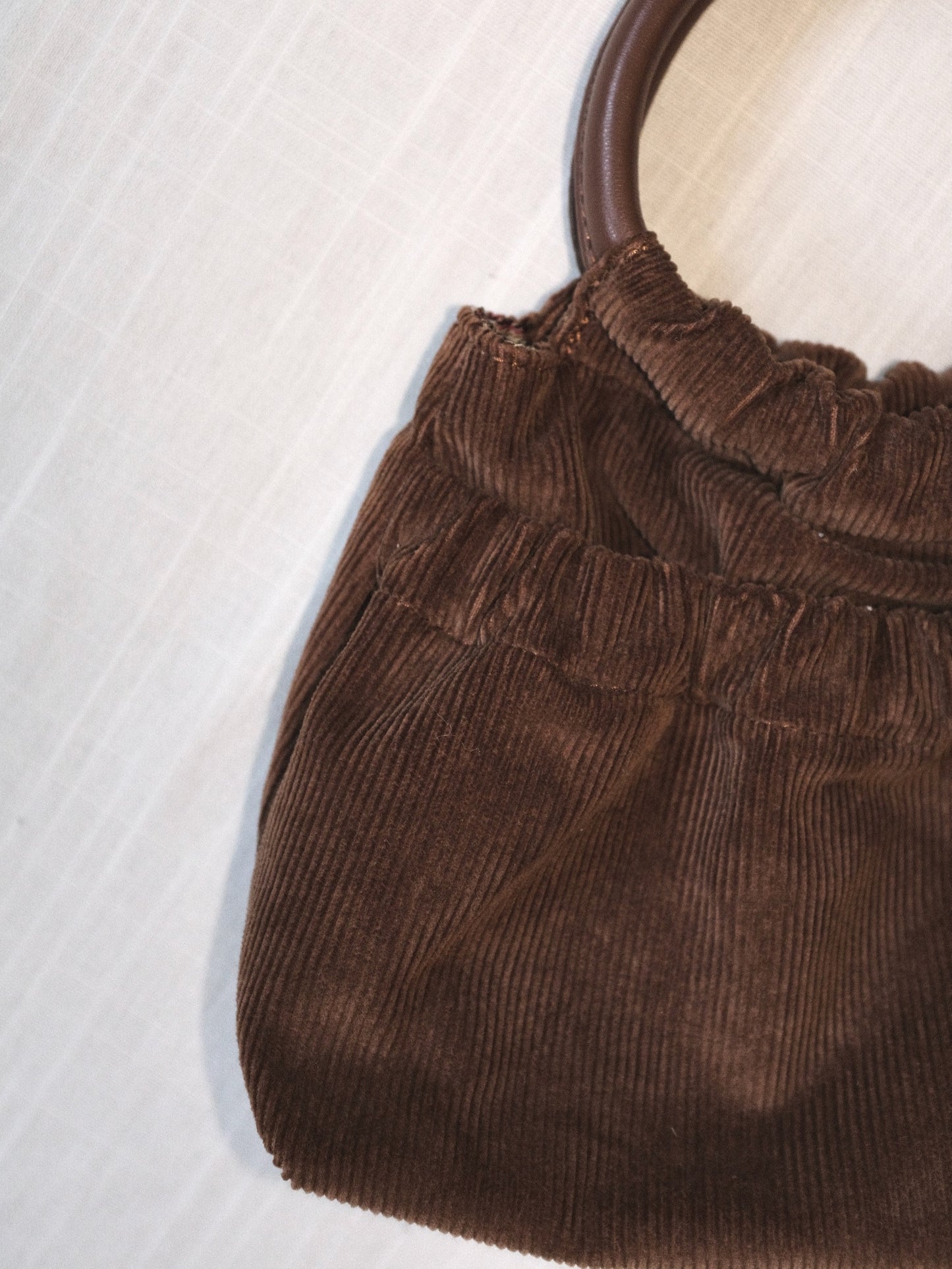 Chocolate Corduroy Purse