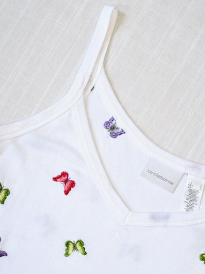 Vintage Liz Claiborne Butterfly Tank