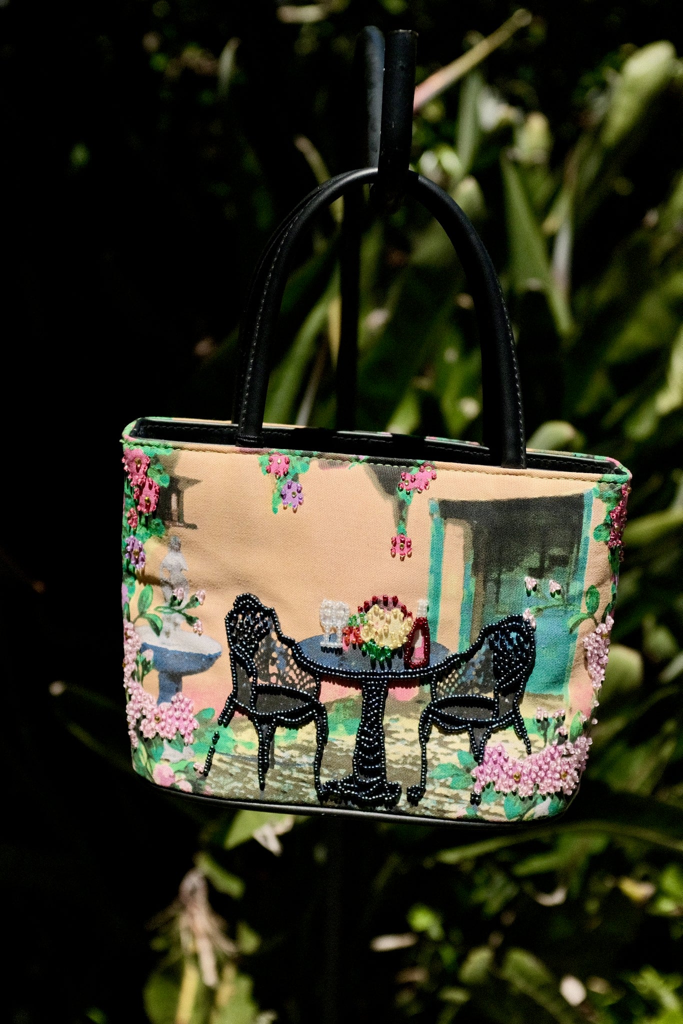 Al Fresco Vino Beaded Handbag