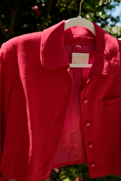 Vintage Red Pendleton Blazer