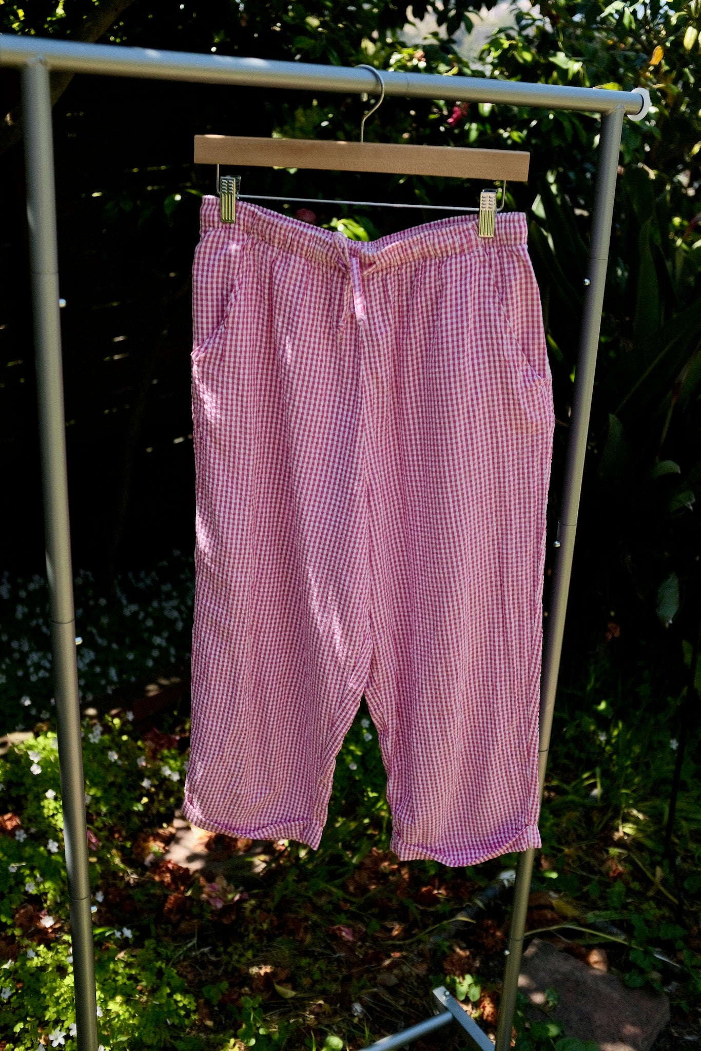 Vintage Hot Pink Gingham Pants