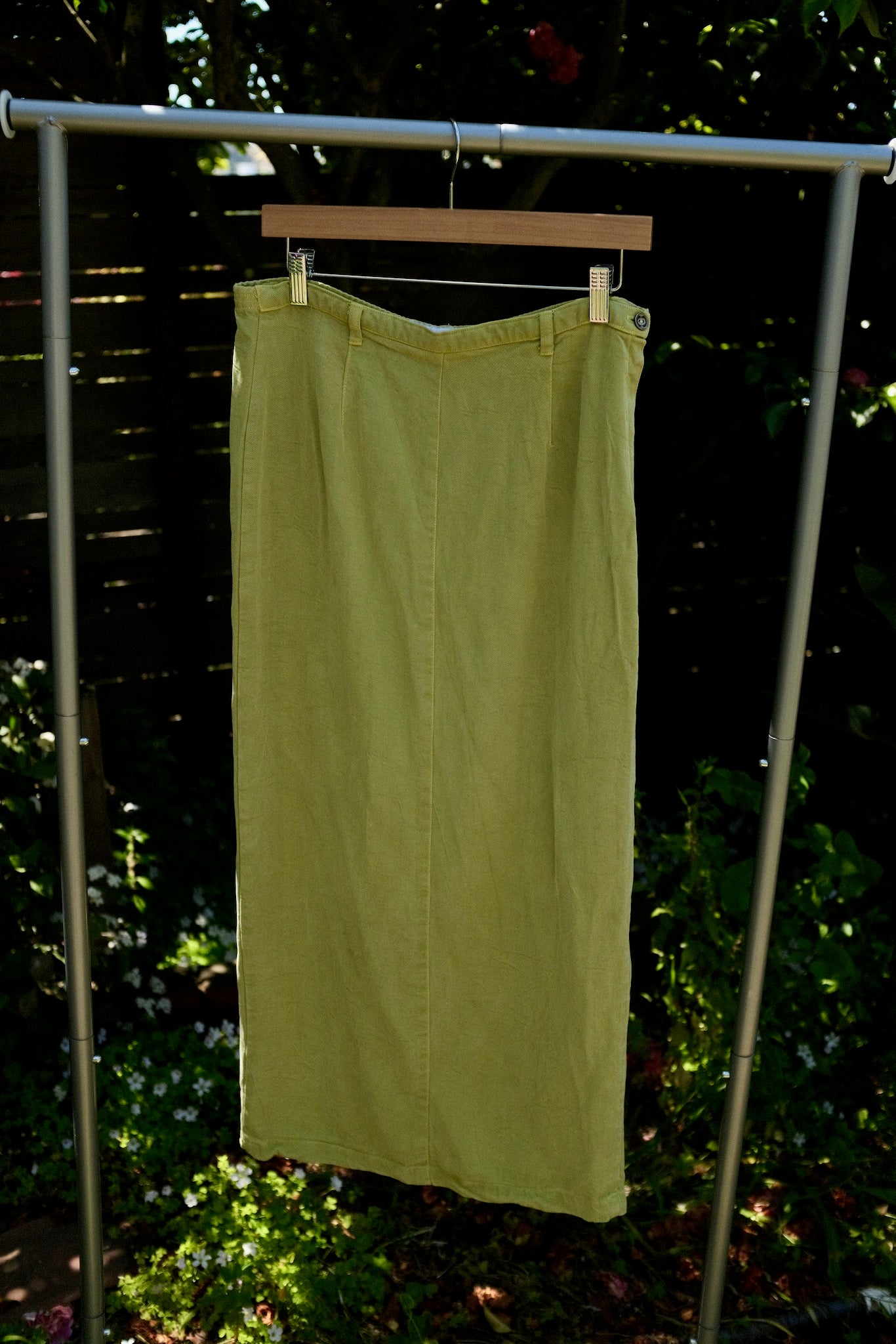 Vintage Green Maxi Skirt
