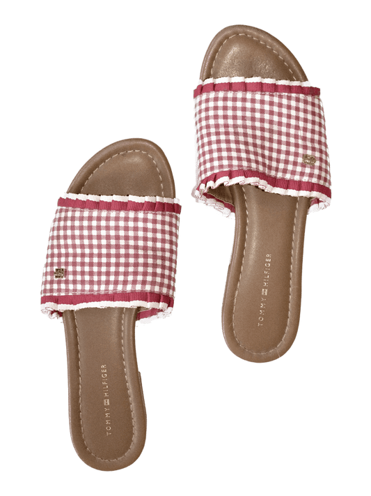 Tommy Hilfiger Red Gingham Sandals