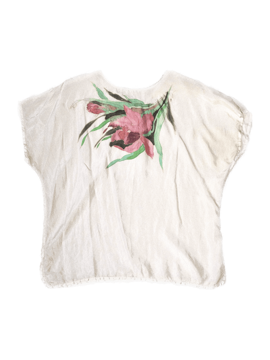 Vintage Floral Silk Top